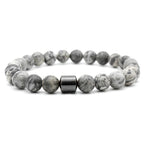 Tiger Eyes Natural Stone Beads Handmade Men Magnetic Hematite Accessory Bracelets for Boyfriend Father Gift