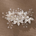 Pearl Flower Bridal Hair Comb for Women