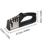 4 Segment Multifunctional Knife Sharpener – Portable Manual Kitchen Sharpener