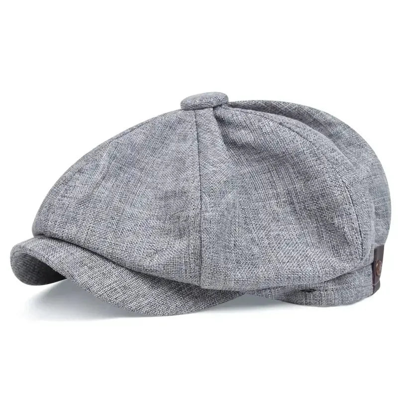 Retro Newsboy Octagonal Beret Cap for Classic Casual Style