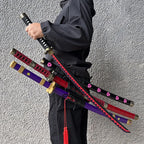 40incn Roronoa Zoro Katana Ninja Knife Sword Anime Cosplay Costume Zoro Real Size Japanese Katana Original Samurai Sabre Gift