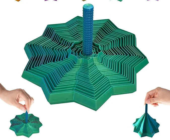 3D Printed Fidget Star Spinner – Sensory Stress Relief Toy
