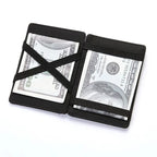 Quality PU Leather Mini Men Card Holder Wallets Zipper Coin Pocket Slim Magic Male Wallet Credit Bank Card Case Small Man Purses