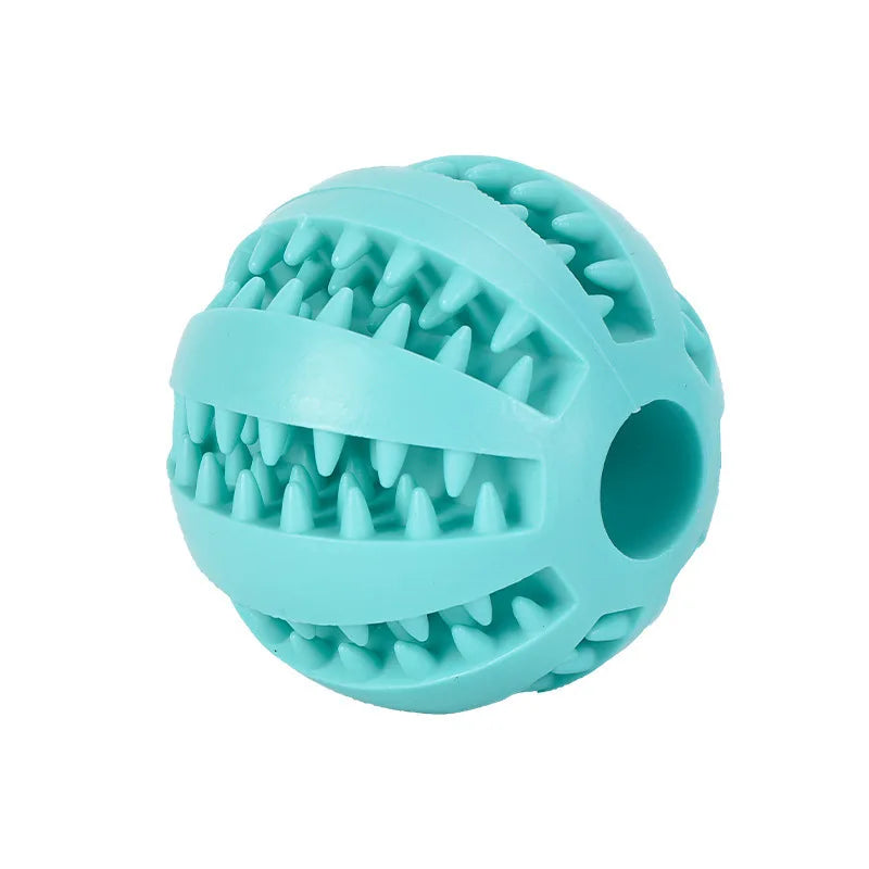 Treat Dispensing Rubber Dog Ball for Interactive Chew and Slow Feeding