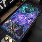 Riftbound LTCG Card playmat League of Mouse Pad Legends Jinx Series LOL 600x350mm overlock Board Game HD Printing XXL Desk Mat