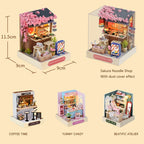 Wooden Miniature Doll House DIY 3D Puzzle Building Kit