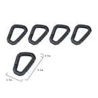 Tactical MOLLE Carabiner Clip EDC Keychain for Camping Gear