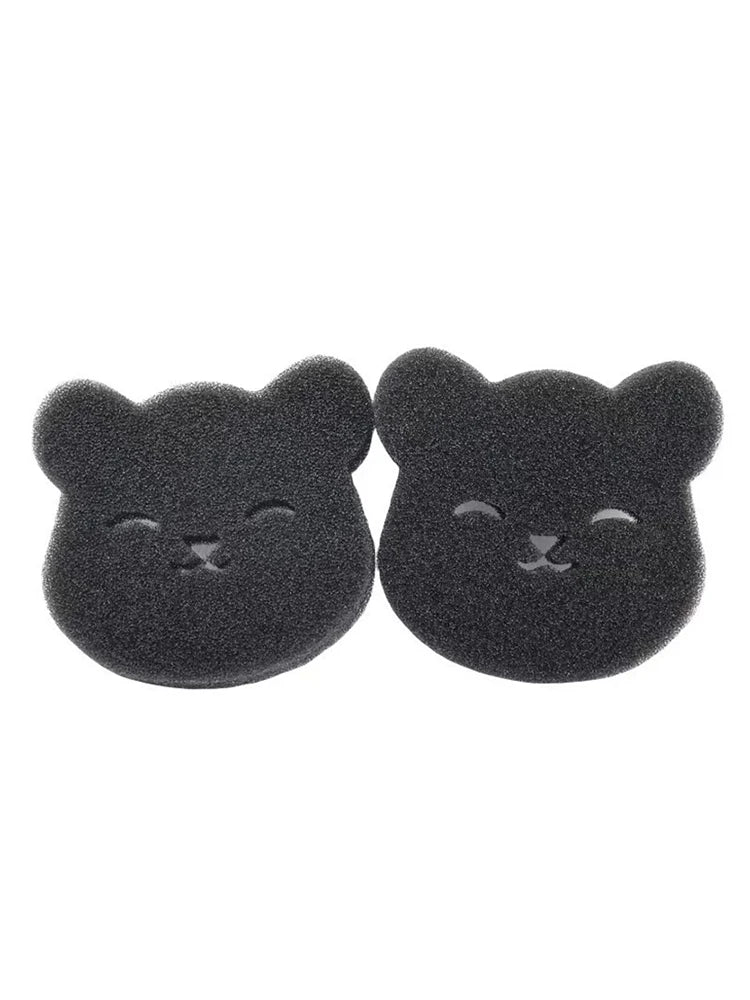 4PCS Bear Shape Laundry Balls Lint Catcher Reusable Pet Hair Remover Cleaning Sponge for Clothes Sofa Cat Dog Home House