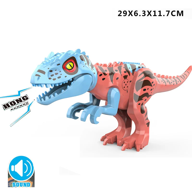 Jurassic Raptor Building Blocks Mini Dinosaur Construction Toy Set