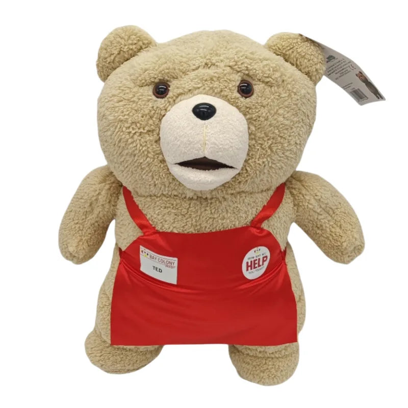 48cm Big Size Teddy Bear Ted 2 Bear Plush Toys In Apron Soft Stuffed Animal Plush Dolls For Christmas