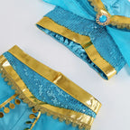 Kids Jasmine Princess Costume Dress – Aladdin Magic Lamp Outfit
