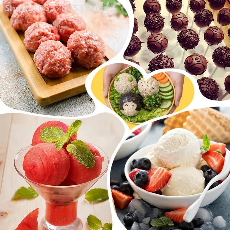 37 Grid Silicone Meatball Mold with Lid for Rice and Fish Balls