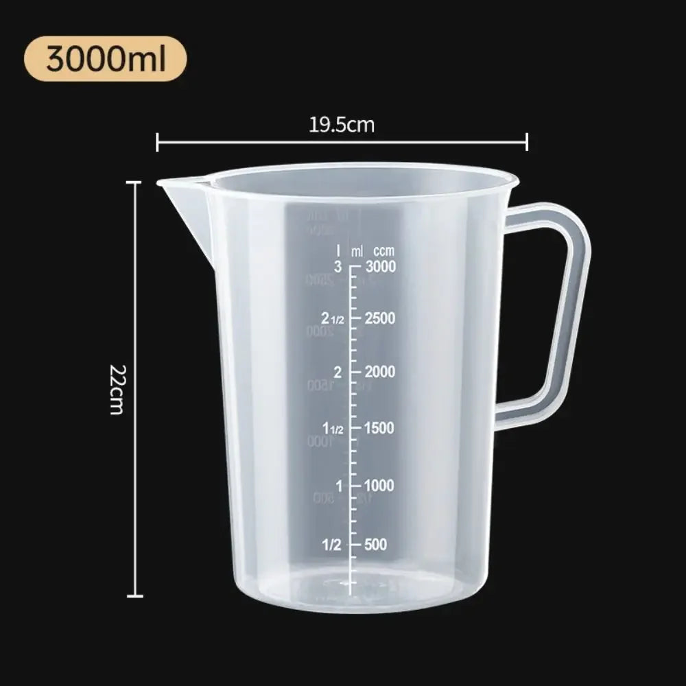 Food Grade Plastic Measuring Cup with Scale – Graduated Kitchen Measuring Jug