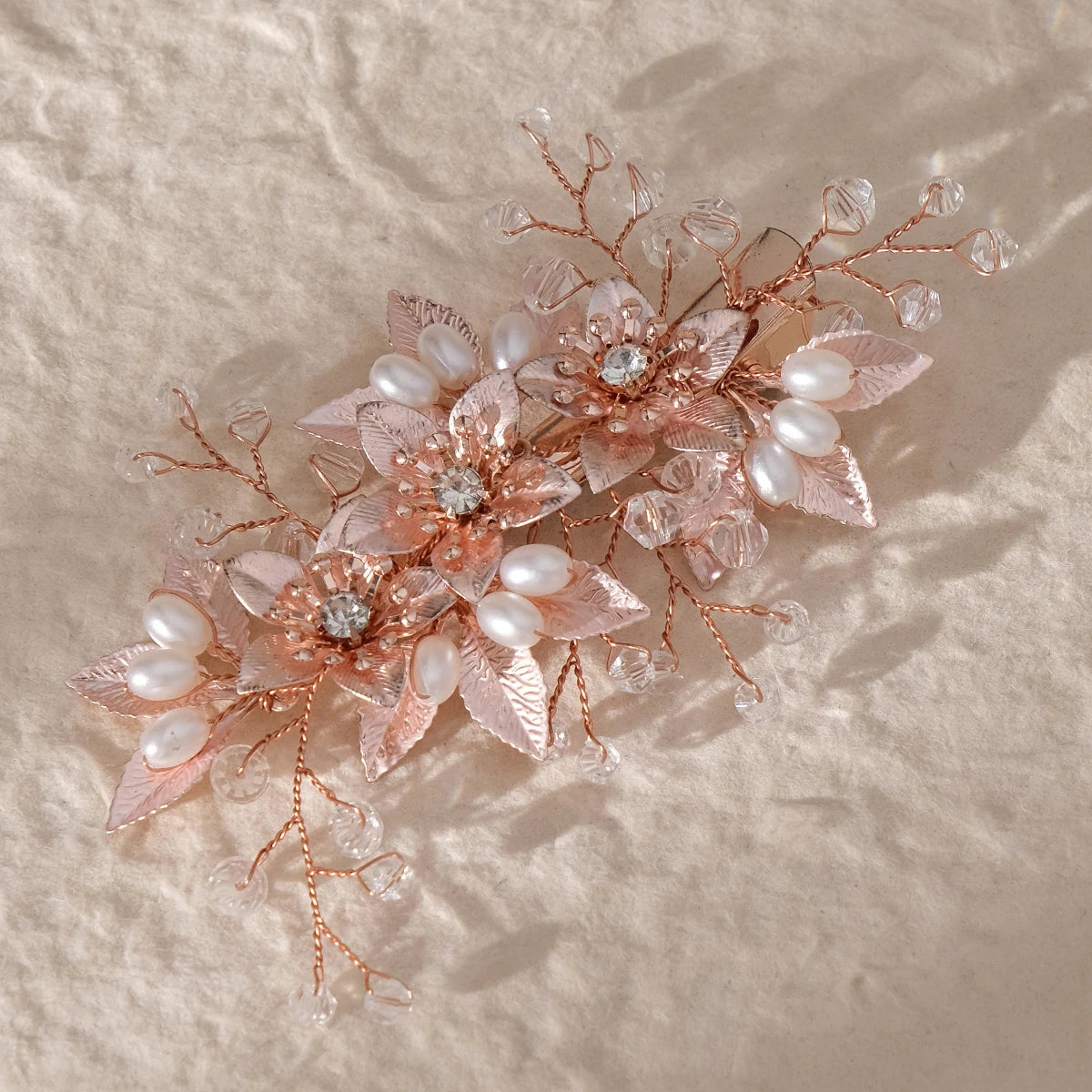 Pearl Flower Bridal Hair Comb for Women