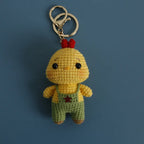 Cute Puppy Crochet Keychain Handmade Dog Bag Charm