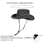 Men's Washed Wide Brim Bucket Hat for Outdoor Sun Protection