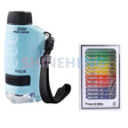 Pocket Microscope Science Toy Kit for Kids with LED Light STEM