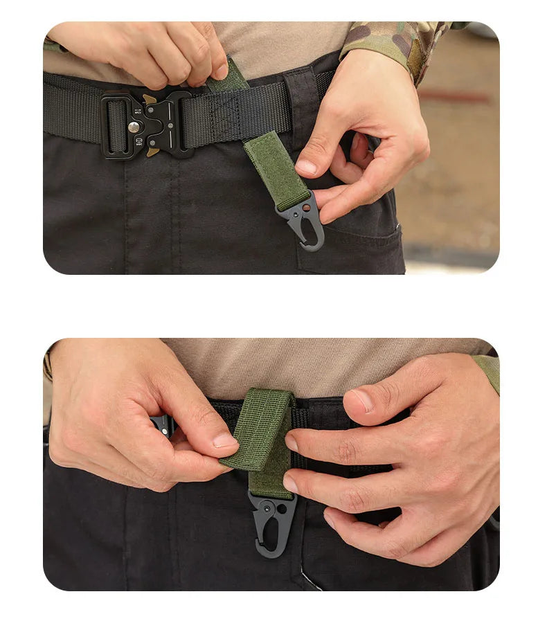 Tactical MOLLE Hanging Buckle Carabiner Clip for Outdoor Gear