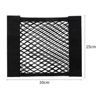 Car Storage Net Stretchable Mesh Pocket Net Magic Elastic Sticker Universal Rear Mesh Trunk Seat Bag Pocket Cage Auto Organizer