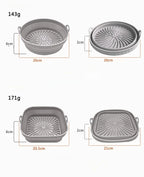 Foldable Air Fryer Silicone Liner Reusable Air Fryer Silicone Baking Tray Food Grade Silicone Air Fryer Mat