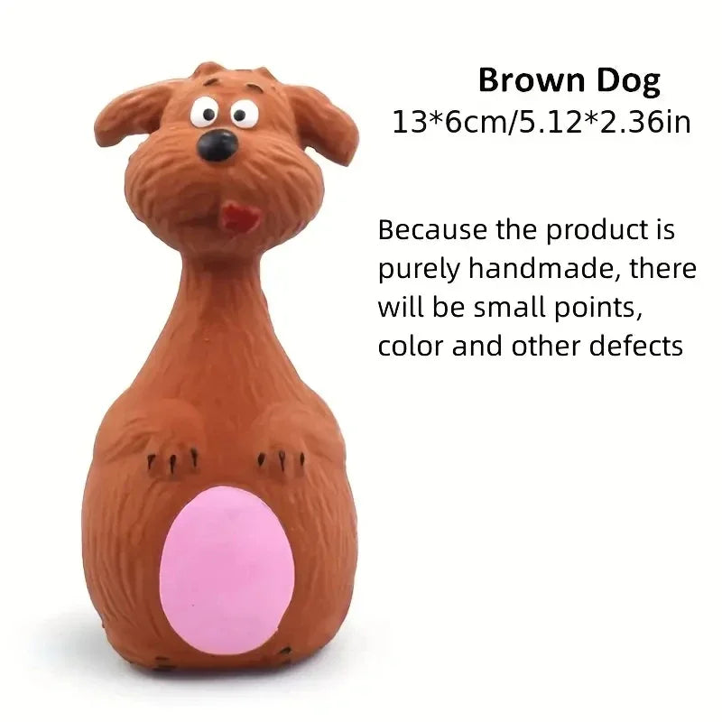 Soft Rubber Squeaky Dog Toy for Interactive Fetch and Chew Play