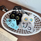 Cute Black Cat Plush Keychain Kawaii Bag Charm