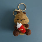 Funny Sheep Crochet Keychain Cute Animal Bag Charm