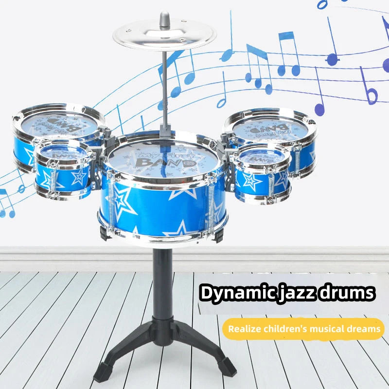 Kids Jazz Drum Set Musical Instrument Toy for Beginners