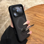 For Magsafe Metal Car Holder Ring Phone Case For iPhone 18 17 Pro Max Air 16 15 Pro 14 13 12 11 Magnetic Bumper Back Cases Cover