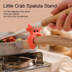 Crab-Shaped Silicone Utensil Rest – Heat Resistant Spoon & Ladle Holder