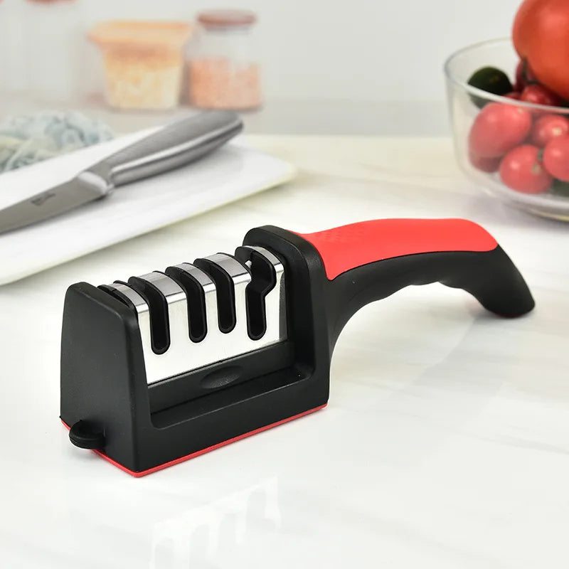 Knife Sharpener – Multi Functional Handheld Kitchen Sharpening Tool