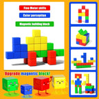 Magnetic Cubes Building Blocks STEM Learning Toy for Kids
