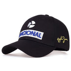 Ayrton Senna Embroidered Racing Baseball Cap with Sun Protection