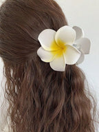 1/2 Pcs Fashion Simple Shiny Egg Flower Hair Claws For Women Girls Party Hair Accessories