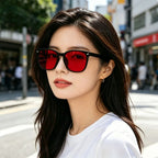 Unisex Red Lens Blue Light Blocking Glasses for Night Screen Use