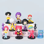 Anime Q Version Figurine Set – 10pcs Mini Collectible Toys
