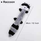 1/3 Pcs Large Dog Toy Bite-Resistant Sound Plush Toy Squirrel, raccoon, fox Cartoon Pet Toy Squeaky Dog Toy For Small Medium Dog