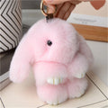 Soft Rabbit Fur Keychain Bag Charm for Women Handbag Accessory