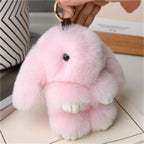 Soft Rabbit Fur Keychain Bag Charm for Women Handbag Accessory