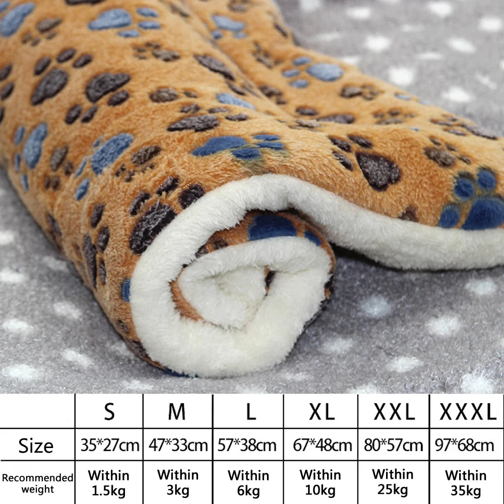 Flannel Pet Mat Dog Bed Cat Bed Thicken Sleeping Mat Dog Blanket Mat For Puppy Kitten Pet Dog Bed for Small Large Dogs Pet Rug