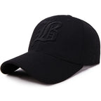 Embroidered Cotton Snapback Baseball Cap for Casual Outdoor Style