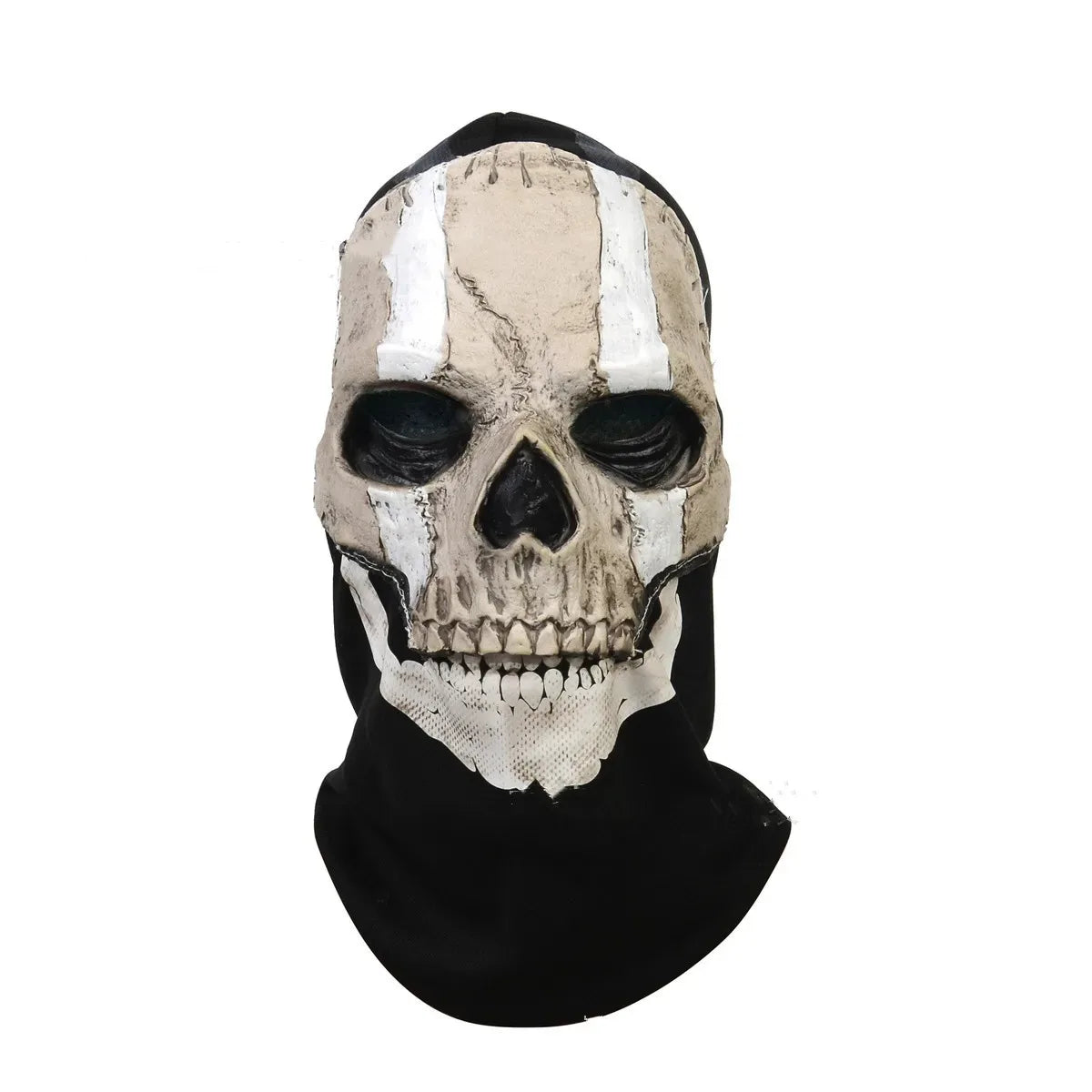 Unisex Halloween Horror Ghost Skull Mask MW2 Latex Headgear Helmet Cosplay Perform Party Masquerade Prop Cosplay