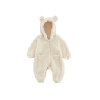 Spring Baby Romper Warm Fleece Jumpsuits for Baby Autumn Long Sleeve Infant Rompers Newborn Boy Girl Homewear Pajamas