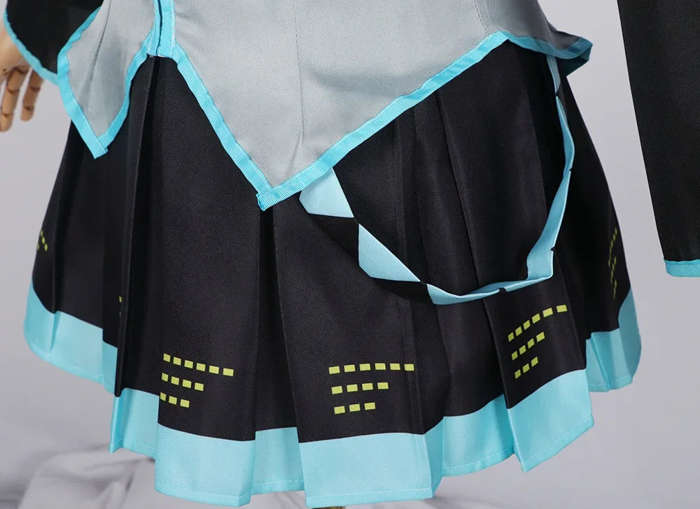 Hatsune Miku Cosplay Costume – Anime Skirt Set with Accessories