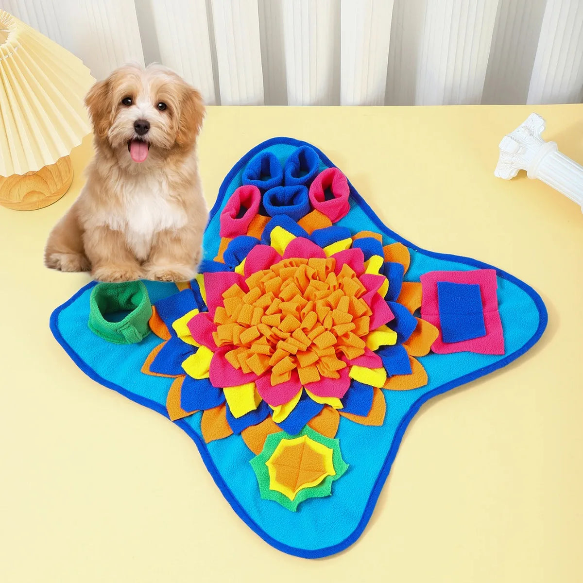 Dog Snuffle Mat Interactive Feeding Puzzle for Training and Enrichment