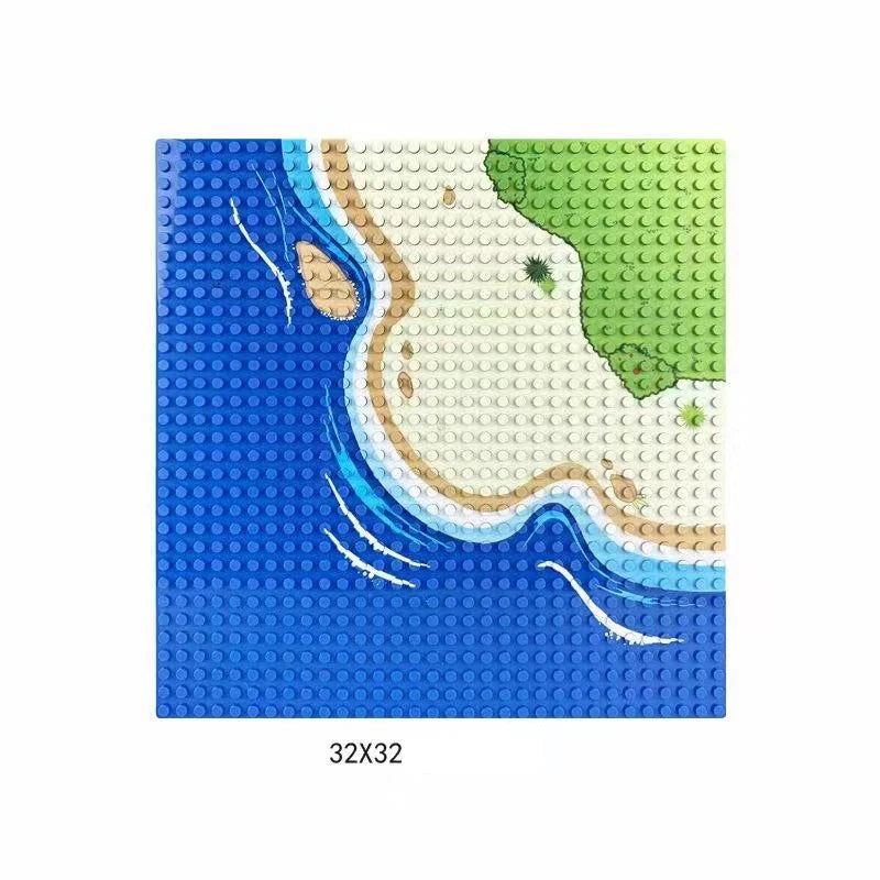 Classic Building Block Baseplate for Creative Construction Toy Sets