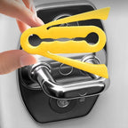 Silicone Car Door Latch Covers 4 Piece Shock Absorption Pad Noise Reduction Car Silicone Door Latch Protective Cover for Suv