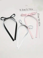 2/12/36 Pcs Fashion Simple Sweet Bow Ribbon Hair Clips For Women Girls Party Hair Accessories