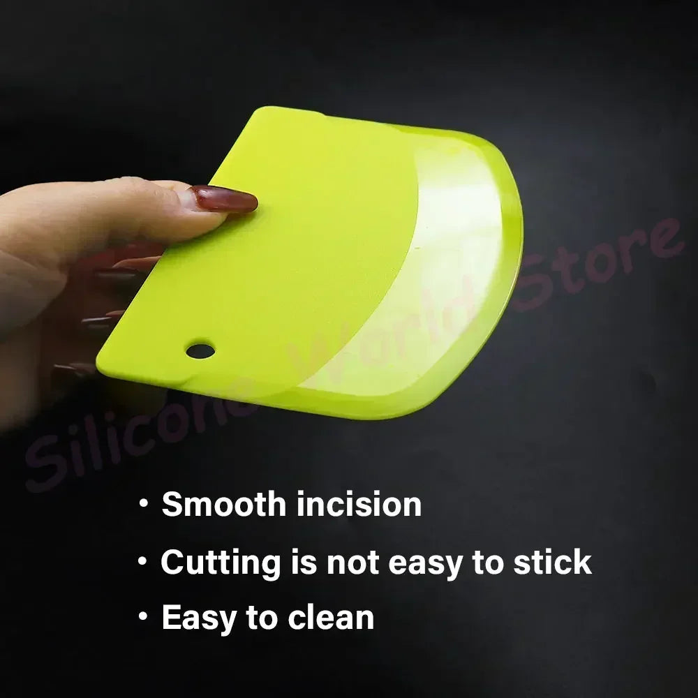Plastic Cake Scraper Dough Cutter for Baking and Cake Decorating