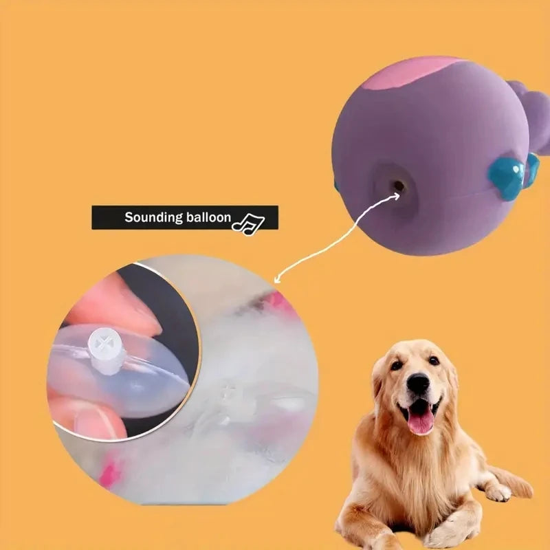 Soft Rubber Squeaky Dog Toy for Interactive Fetch and Chew Play